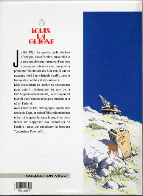 Verso de l'album Louis la Guigne Tome 11 La cinqième colonne