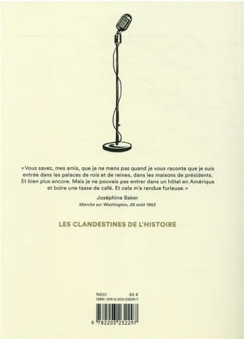 Verso de l'album Joséphine Baker