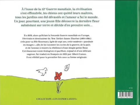 Verso de l'album La dernière Fleur Une parabole en images