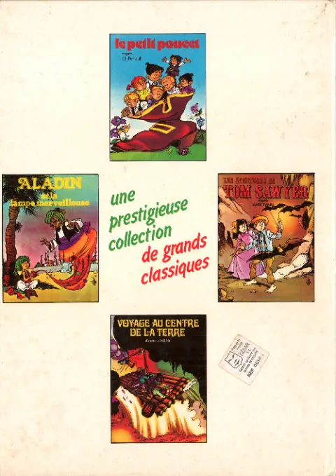 Verso de l'album Grands classiques Voyage au centre de la Terre