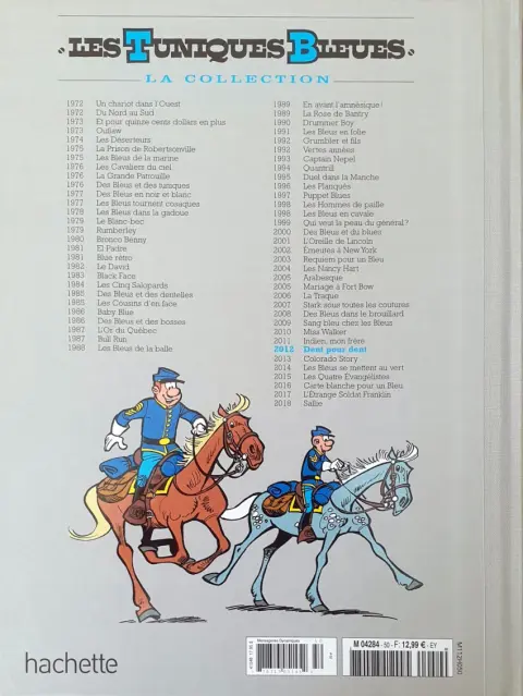 Verso de l'album Les Tuniques Bleues La Collection (Hachette) Tome 50 Dent pour dent