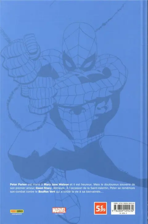 Verso de l'album Le printemps des comics Tome 1 Spider-man - Bleu