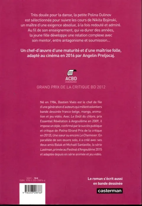 Verso de l'album Polina
