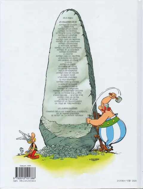 Verso de l'album Astérix Tome 6 Astérix et Cléopâtre