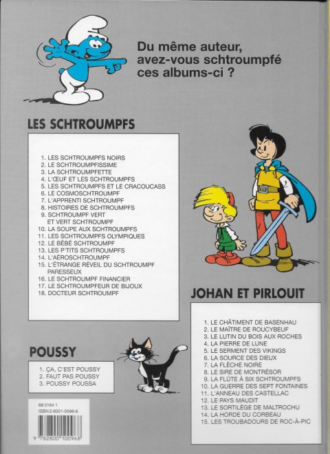 Verso de l'album Johan et Pirlouit Tome 2 Le maître de Roucybeuf