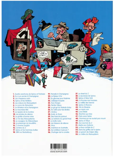 Verso de l'album Spirou et Fantasio Tome 49 Spirou et Fantasio à Tokyo
