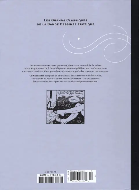 Verso de l'album Les Grands Classiques de la Bande Dessinée Érotique - La Collection Tome 149 Fripons - Tome 4