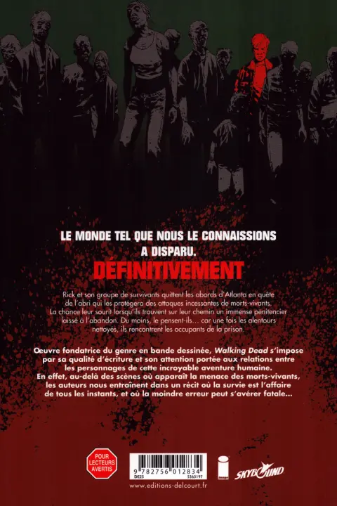 Verso de l'album Walking Dead Tome 3 Sains et saufs ?