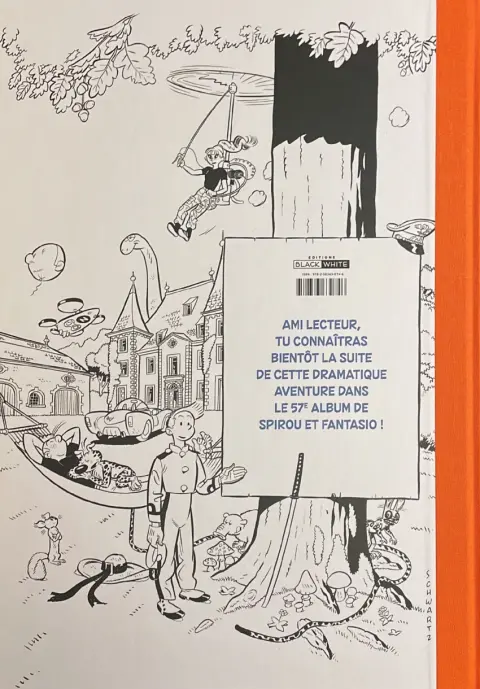 Verso de l'album Spirou et Fantasio Tome 56 La mort de Spirou