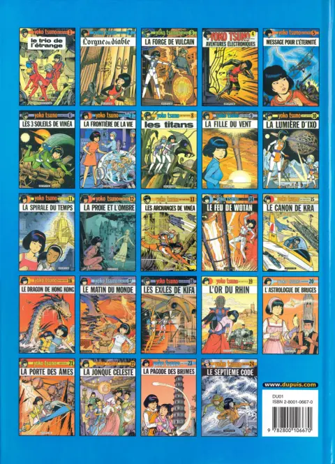 Verso de l'album Yoko Tsuno Tome 2 L'orgue du diable
