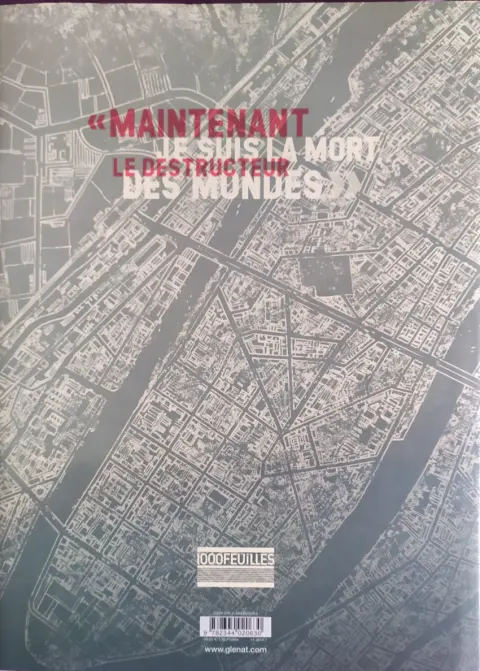 Verso de l'album La Bombe
