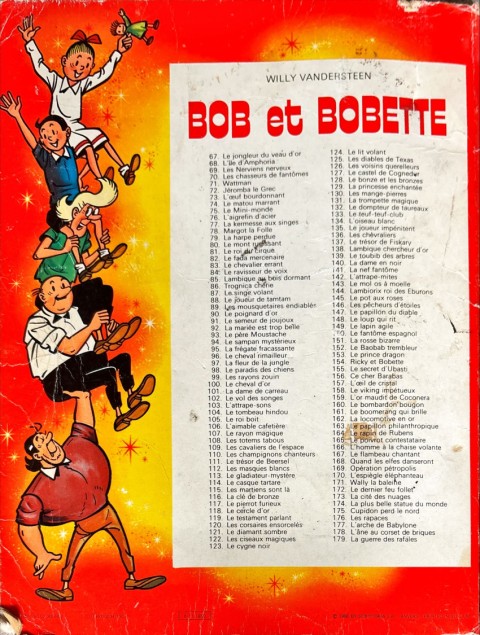 Verso de l'album Bob et Bobette Tome 77 La kermesse aux singes