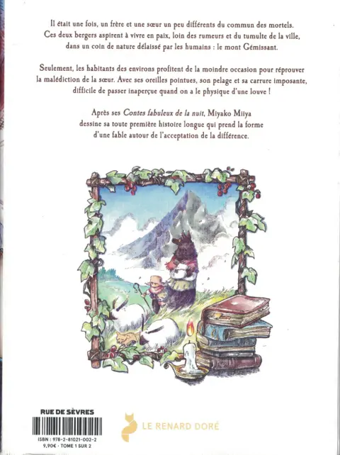 Verso de l'album Louve 1