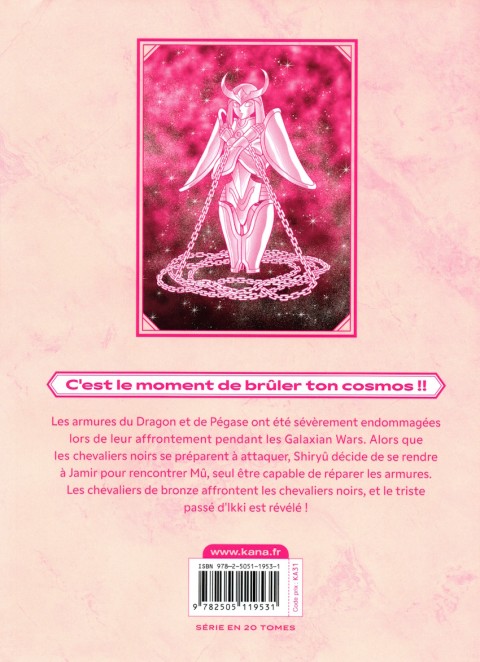 Verso de l'album Saint Seiya - Les Chevaliers du Zodiaque Final Edition 3