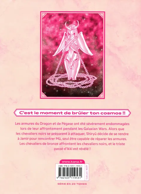 Verso de l'album Saint Seiya - Les Chevaliers du Zodiaque Final Edition 3