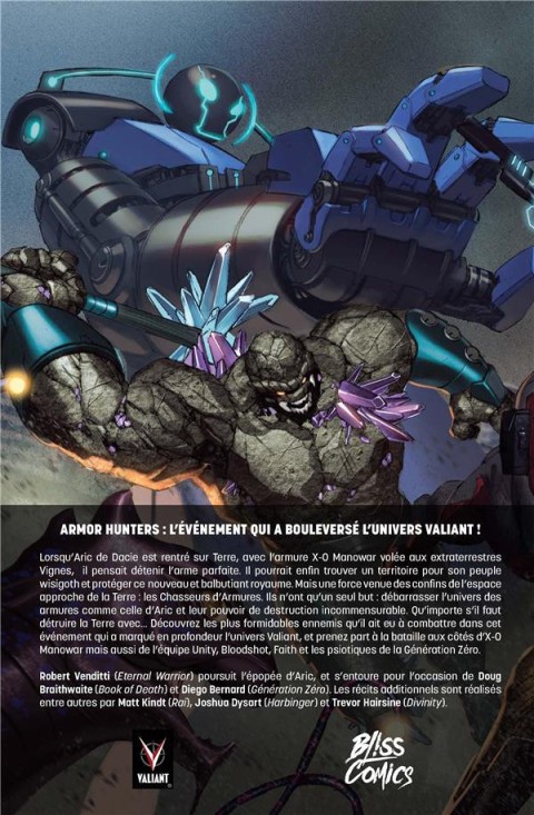 Verso de l'album X-O Manowar Tome 2 Intégrale