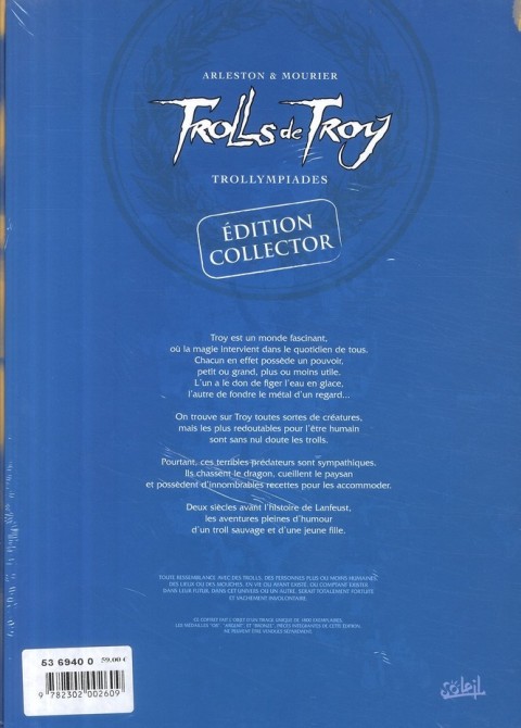 Verso de l'album Trolls de Troy Tome 11 Trollympiades