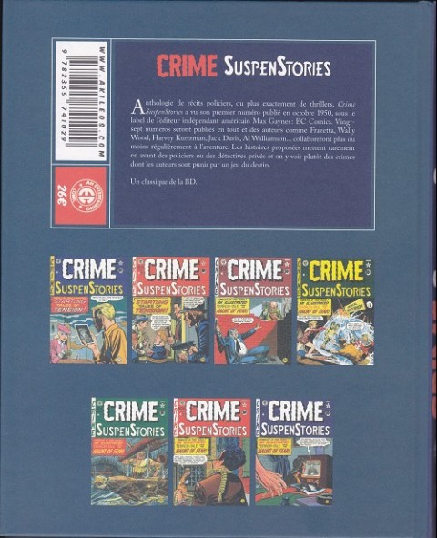 Verso de l'album Crime SuspenStories Volume 1