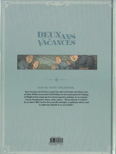 Verso de l'album Deux ans de vacances Chapitre 2/3
