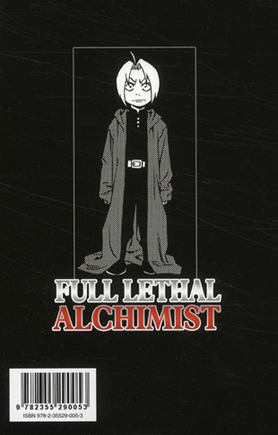 Verso de l'album Full Lethal Alchemist 1