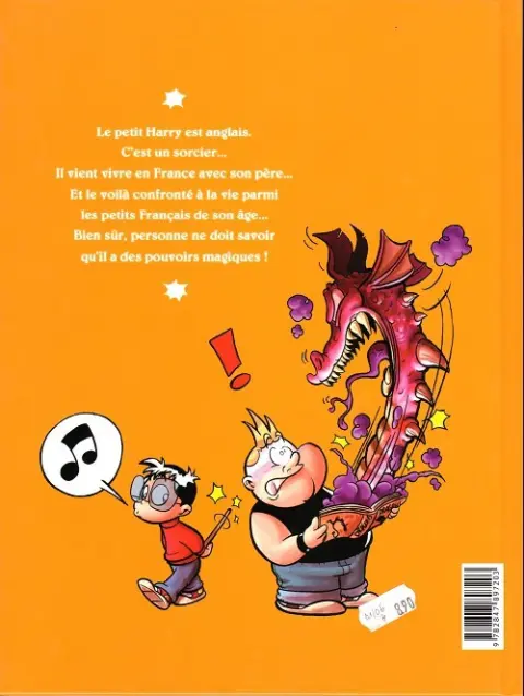 Verso de l'album Harry & compagnie Tome 1 L'école, c'est pas sorcier