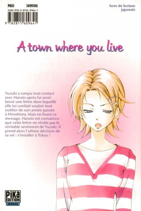Verso de l'album A town where you live 9