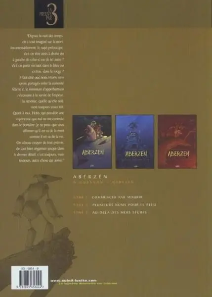 Verso de l'album Aberzen Tomes 1 à 3
