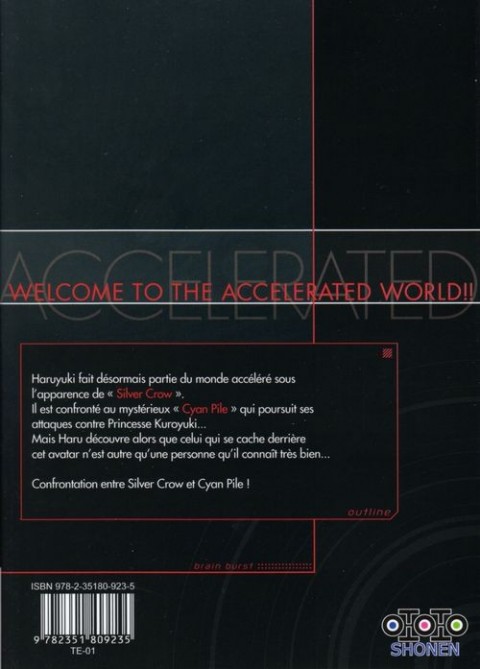 Verso de l'album Accel World 2