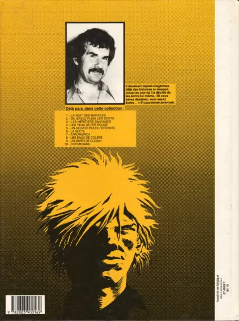 Verso de l'album Jeremiah Tome 10 Boomerang