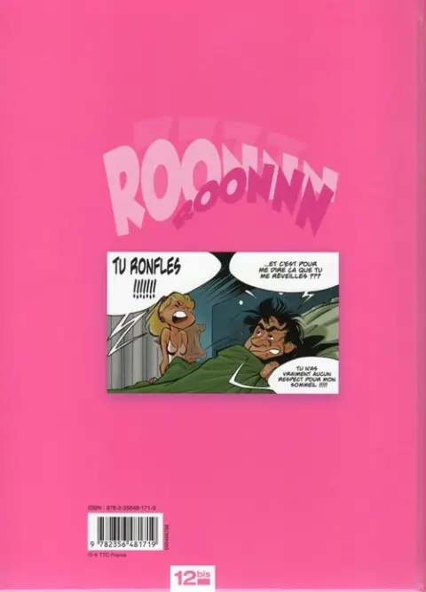 Verso de l'album Journal insomniaque d'une femme de... ronfleur Tome 1