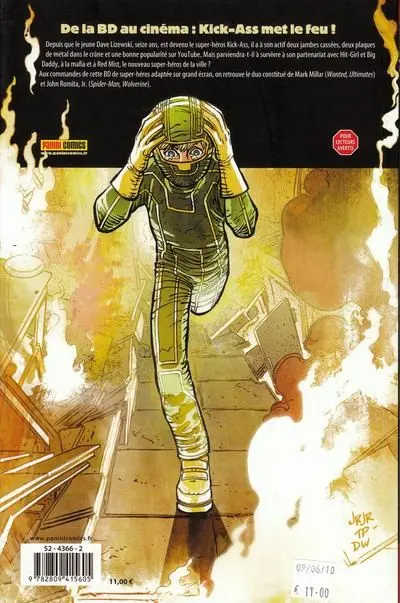 Verso de l'album Kick-Ass Tome 2 Brume rouge