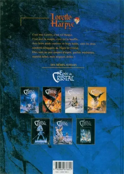 Verso de l'album Lorette et Harpye