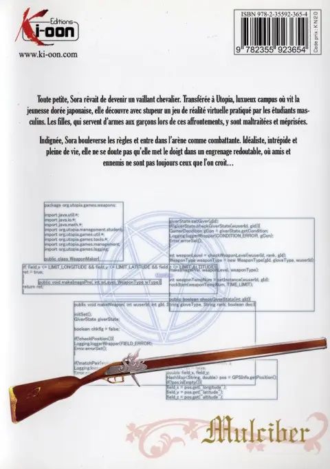 Verso de l'album Lost paradise Tome 1