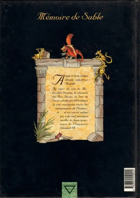 Verso de l'album Mémoire de sable Tome 1 La tour du savoir