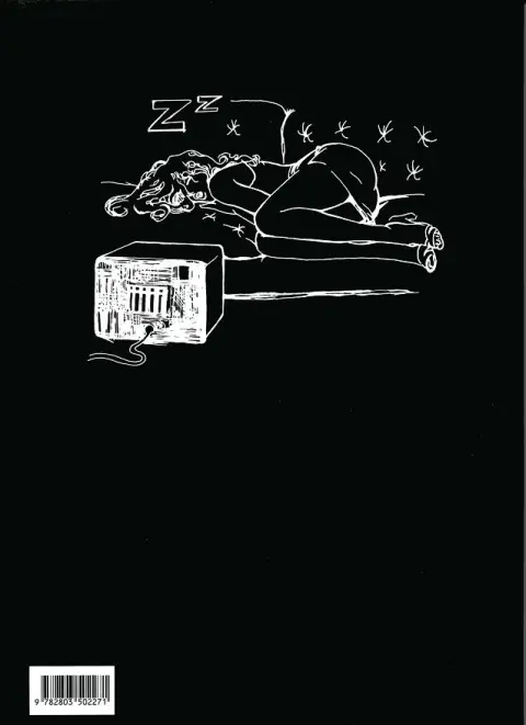 Verso de l'album Miel, toute seule, la nuit
