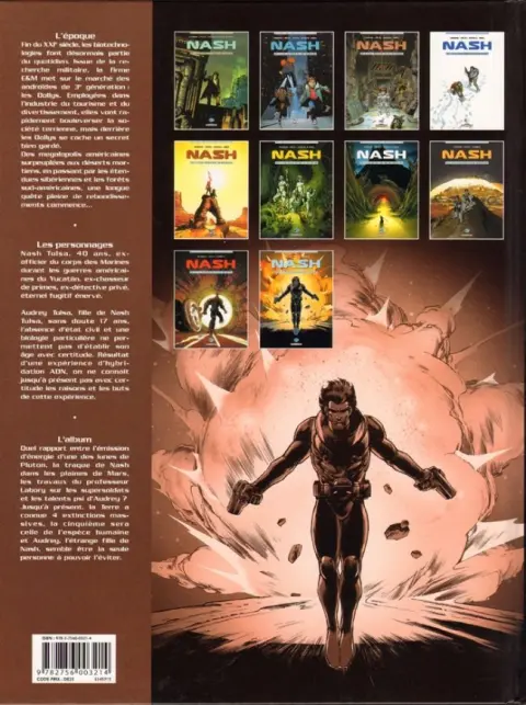 Verso de l'album Nash Tome 10 La 5° extinction