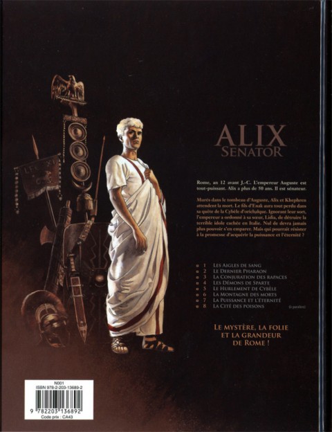 Verso de l'album Alix Senator Tome 7 La puissance et l'éternité