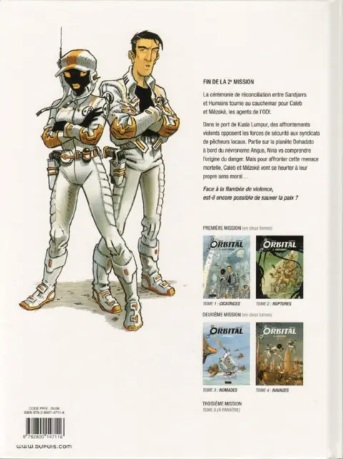 Verso de l'album Orbital Tome 4 Ravages