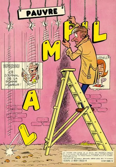 Verso de l'album Pauvre Lampil Tome 1