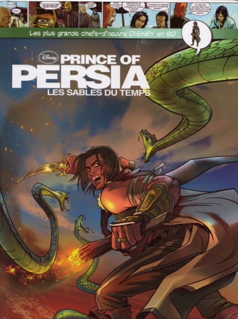 Couverture de l'album Les plus grands chefs-d'œuvre Disney en BD Tome 50 Prince of Persia - Les sables du temps