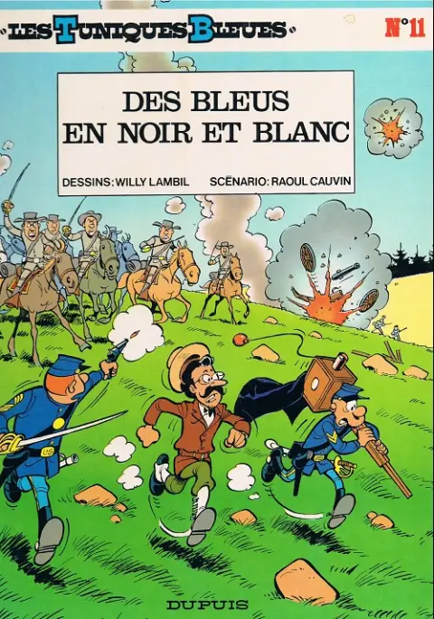 Couverture de l'album Les Tuniques Bleues Tome 11 Des bleus en noir et blanc