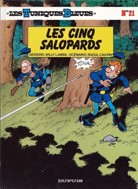 Couverture de l'album Les Tuniques Bleues Tome 21 Les cinq salopards