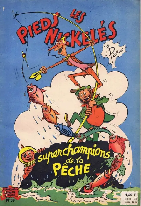 Couverture de l'album Les Pieds Nickelés Tome 39 Les Pieds Nickelés superchampions de la pêche