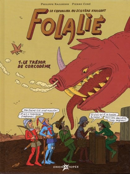 Couverture de l'album Folalié, le Chevalier au scotère d'argent Tome 1 Le trésor de Corcodème