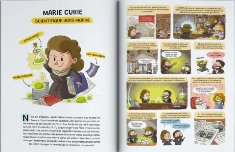 Planche de l'album Les super héroïnes de l'histoire en BD !