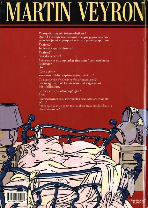 Verso de l'album L'Amour propre L'amour propre ne le reste jamais très longtemps