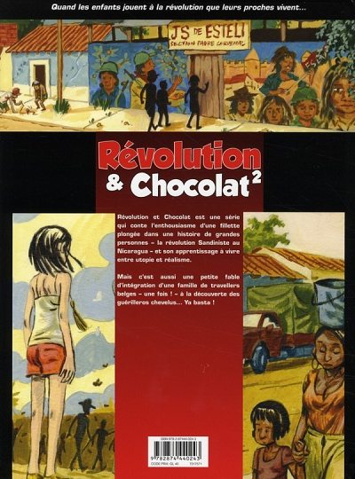 Verso de l'album Révolution & Chocolat Tome 2