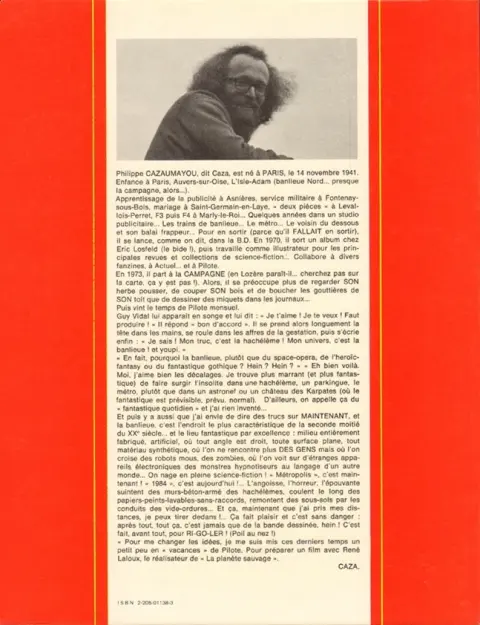 Verso de l'album Scènes de la vie de banlieue Tome 1