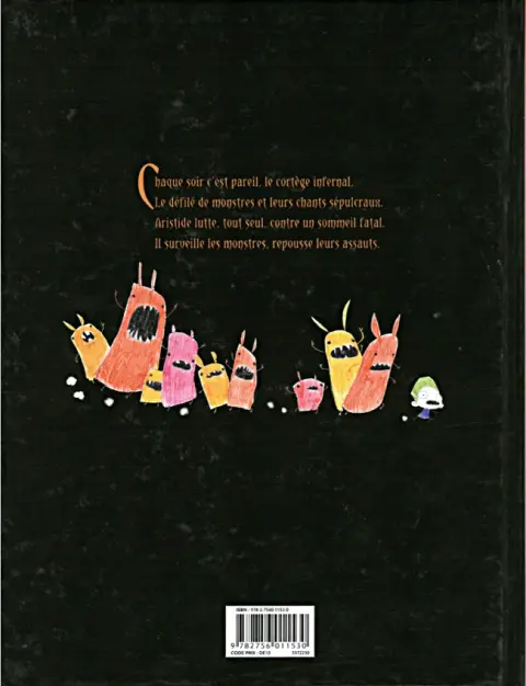 Verso de l'album Aristide broie du noir