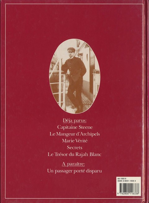 Verso de l'album Théodore Poussin Tome 5 Le Trésor du Rajah Blanc